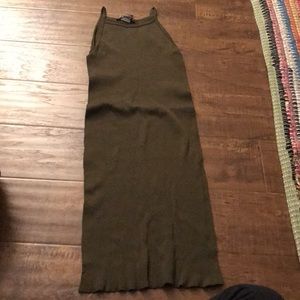 Olive bodycon dress